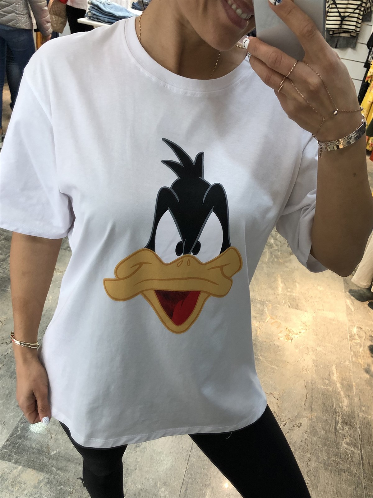 TSH0089.jpg-daffy-duck-t-shirt-TSH0089. 